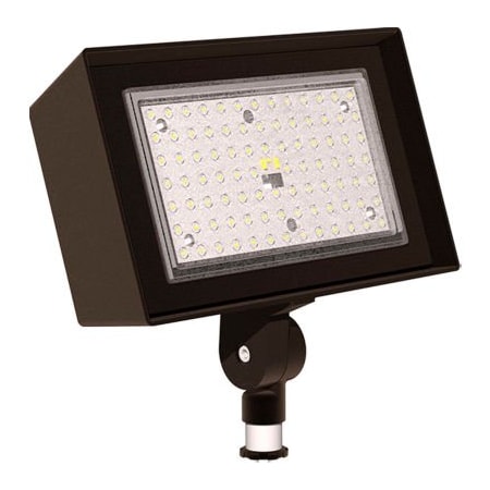 Hubbell Lighting Hubbell Outdoor Ratio LED Floodlight, 6800L, 52W, 50K, Wide Dist, Knuckle Mt, 120-277v RFL3-50-5K